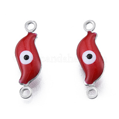 304 Edelstahl Emaille Verbindungsstück Charms&nbsp;STAS-N092-180