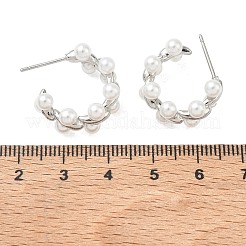 Messing Ohrstecker für Damen&nbsp;EJEW-A168-21P