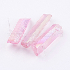 Perles de verre graduées en cristal de quartz naturel électrolytique&nbsp;LS-G-P315-A08