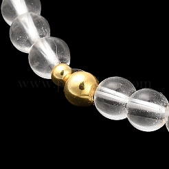 Armbänder aus Perlen aus natürlichem Achat und natürlichem Quarzkristall&nbsp;BJEW-E098-16G