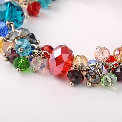 Trendy facettierten Glasperlen Armbänder&nbsp;BJEW-JB01642-06