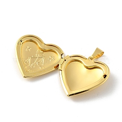 Pendentifs de médaillon en laiton&nbsp;KK-C092-25G-04