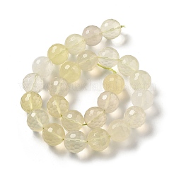 Fili di perline di quarzo limone naturale (riscaldato)&nbsp;G-Q024-A01-01