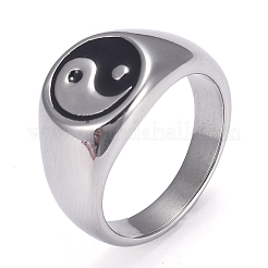 Anillos de dedo de acero inoxidable 304&nbsp;STAS-H101-01P-11