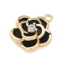 Messing micro pave klar zirkonia charme&nbsp;CU-G605-03G-02