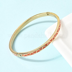304 Edelstahl-Emaille-Armreifen&nbsp;BJEW-D408-33G