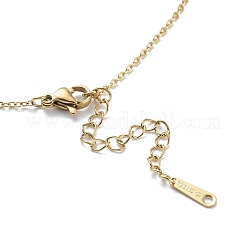 201 colliers pendentifs en acier inoxydable pour femmes&nbsp;NJEW-D055-07G