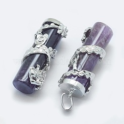 Natürlichen Amethyst Edelsteinanhänger&nbsp;X-G-O163-E11
