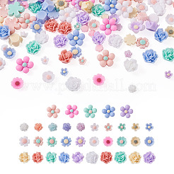 700 Stück 7 Arten undurchsichtige Harz Cabochons&nbsp;CRES-CD0001-07