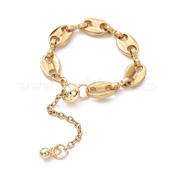 Anillos de dedo de cadena de acero inoxidable 304 ajustables&nbsp;RJEW-JR00960-01