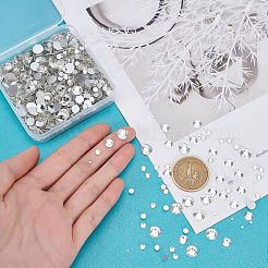 4 stile cabochon in strass di vetro con retro piatto&nbsp;RGLA-PH0002-14