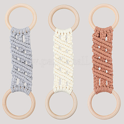 3 Stück Handtuchhalter aus Baumwollfadengewebe in 3 Farben&nbsp;AJEW-GF0011-76