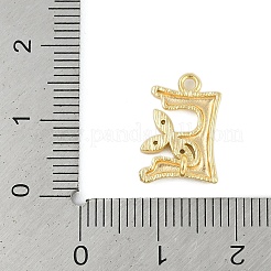 Messing Kristall Strass Buchstaben Verbinder Verbindungsstück Charms&nbsp;KK-S395-06G-E