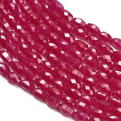 Fili di perle di corindone rosso coltivate in laboratorio&nbsp;GG-CBAC488-01A