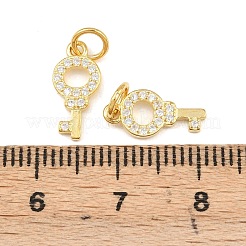 925 Schlüsselanhänger aus Sterlingsilber mit Pavé-Fassung und klaren Zirkonia&nbsp;STER-A049-07G