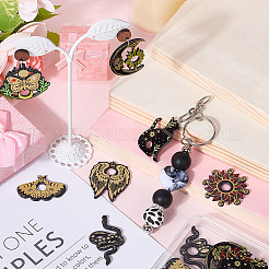 16 pièces 8 styles pendentifs acryliques imprimés opaques&nbsp;OACR-SC0002-26