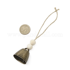 2 pendentif cloche en fer.&nbsp;HJEW-JM03759