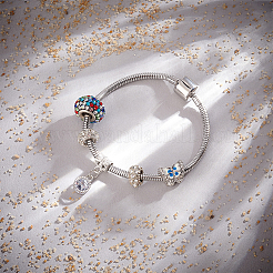Armbänder aus 304 Edelstahl im europäischen Stil zur Schmuckherstellung&nbsp;STAS-PH0006-02B