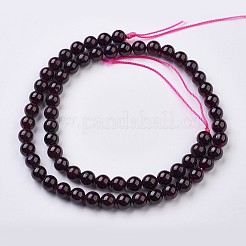 Natürlicher Granat Perlen Stränge&nbsp;G-J376-37-6mm