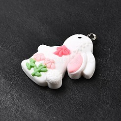 Pendentifs en résine opaque&nbsp;RESI-V0003-02A