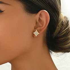 Eleganti orecchini a bottone in ottone&nbsp;ZT2214-2