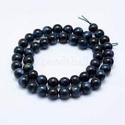 Abalorios del ojo del tigre natural de hebras&nbsp;G-K203-85-6mm