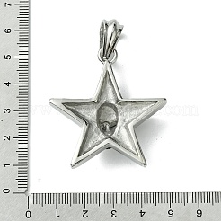 304 Edelstahl große Anhänger&nbsp;STAS-C099-05AS