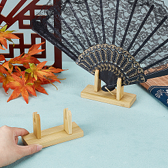 Faltfächerständer aus Holz&nbsp;DIY-WH0899-323
