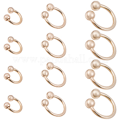 12 Stück 3 Stile Legierung Hufeisenschnalle&nbsp;FIND-GF0008-91G