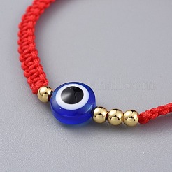Bracelets de perles tressées en fil de nylon&nbsp;X-BJEW-JB04769-01