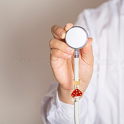 12 pendentif décoratif en alliage émaillé en forme de champignon&nbsp;FIND-CP0003-52