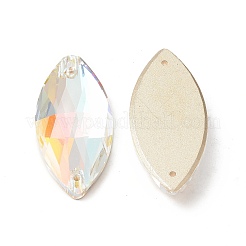 Forma di occhio di cavallo cucita su strass&nbsp;GLAA-A024-03A