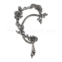 316 chirurgischer Edelstahl Blumen Manschettenohrringe&nbsp;EJEW-C160-05B