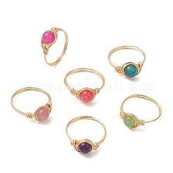 Bagues en quartz naturel&nbsp;RJEW-JR00968