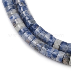 Fili di perle di diaspro macchia blu naturale&nbsp;G-C084-D09-01