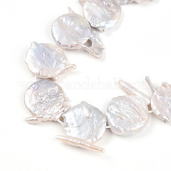 Natürliche Barock Keshi Perlen Stränge&nbsp;PEAR-S018-06F-01