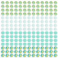 4 brin de perles de verre opaque plaquées couleur AB&nbsp;GLAA-TADJ0001-20A