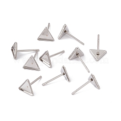 Anlaufgeschützte Ohrstecker-Beschläge aus Edelstahl 304&nbsp;STAS-I010-03