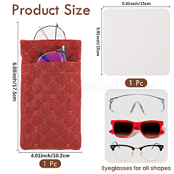 Étui à lunettes en similicuir PU (1 pièce)&nbsp;AJEW-CN0007-66A