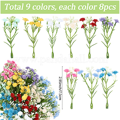 72 fiore artificiale in 9 stili&nbsp;AJEW-SP0004-73