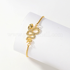 Braccialetti con cursore in ottone con micro pavé di zirconi cubici&nbsp;CY1858-1