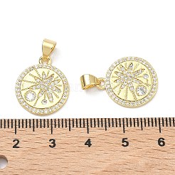 Ottone micro spianare pendenti zirconi&nbsp;KK-P345-73G