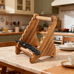 Ständer für Schwertständer aus Holz&nbsp;ODIS-WH0030-249