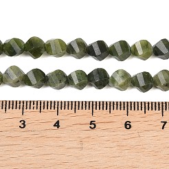 Natürliche chinesische Jade Perlen Stränge&nbsp;G-P611-C25-01