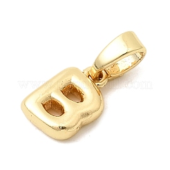 Breloques en laiton en forme de lettre&nbsp;LS-KK-G554-22G-B