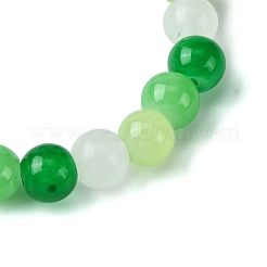Braccialetti elasticizzati da donna con perline di vetro rotonde da 8 mm&nbsp;BJEW-JB10873
