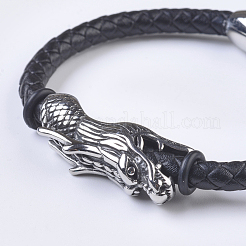 Geflochtene Lederarmbänder für Herren&nbsp;BJEW-P194-06