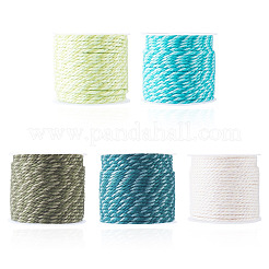 Cordon tressé en polyester 5 couleurs de 50 m&nbsp;OCOR-TA0004-08