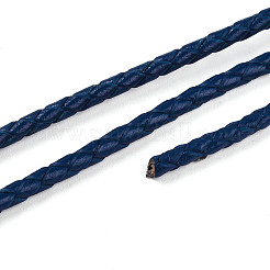 Vachette cordon tressé en cuir&nbsp;NWIR-N005-01E-4mm