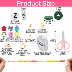 DIY-Kits zur Herstellung von Armbändern aus Polymer-Ton und CCB-Kunststoffperlen&nbsp;DIY-YW0010-92